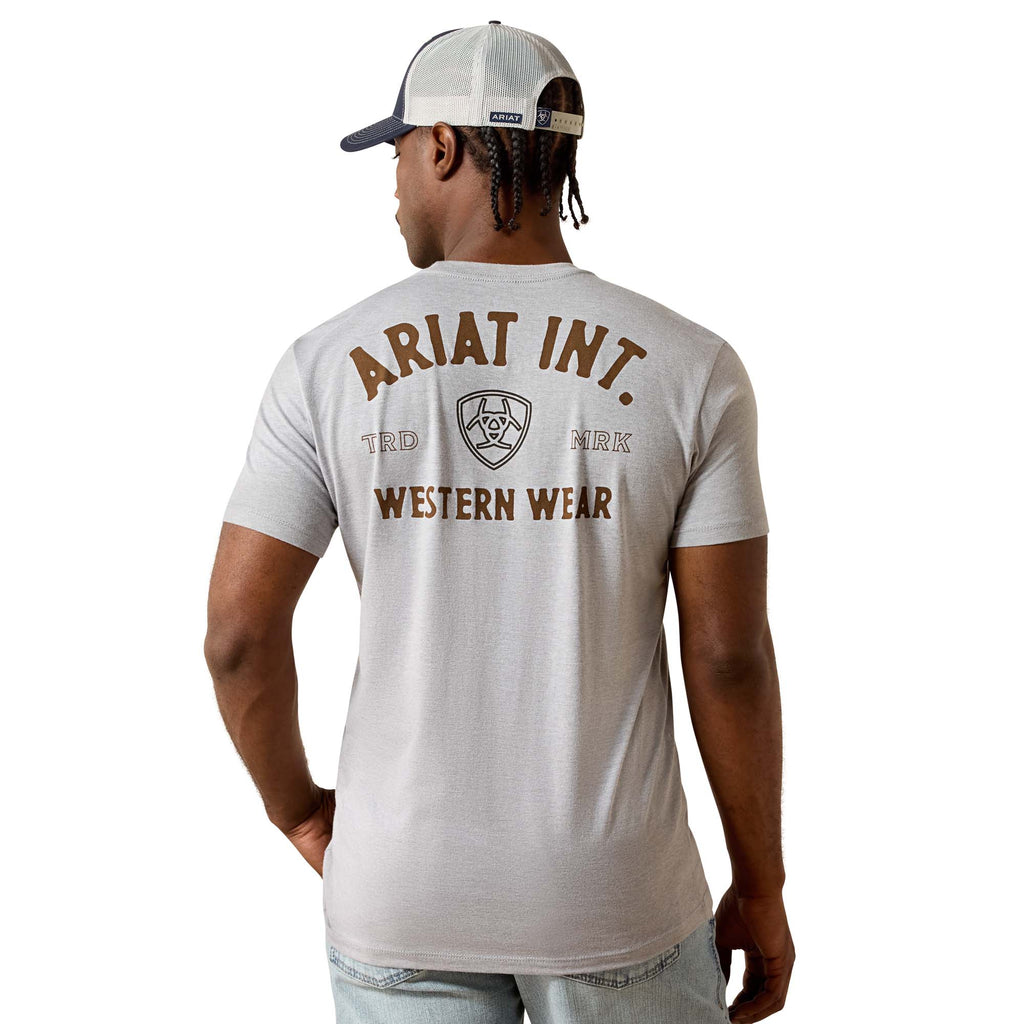 T-shirt Ariat Outline Shop - Homme - Pewter