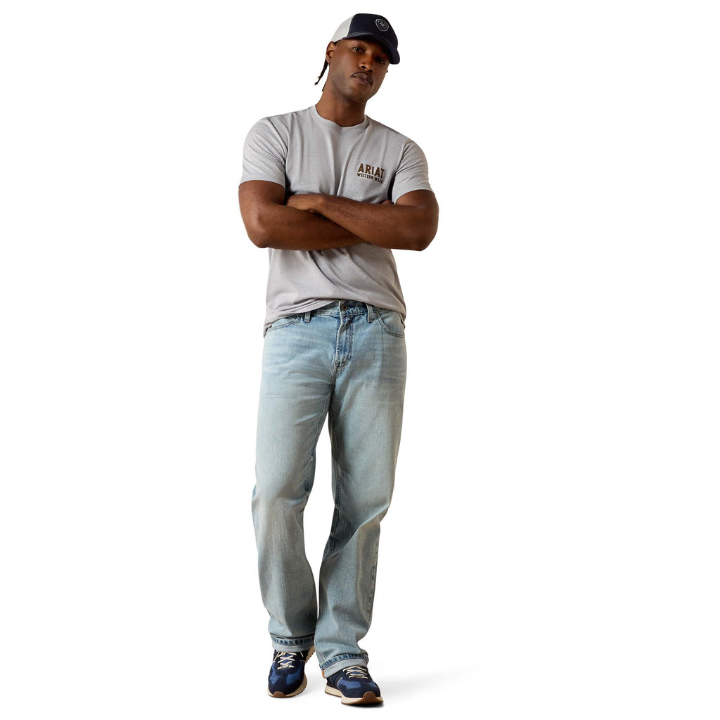 T-shirt Ariat Outline Shop - Homme - Pewter