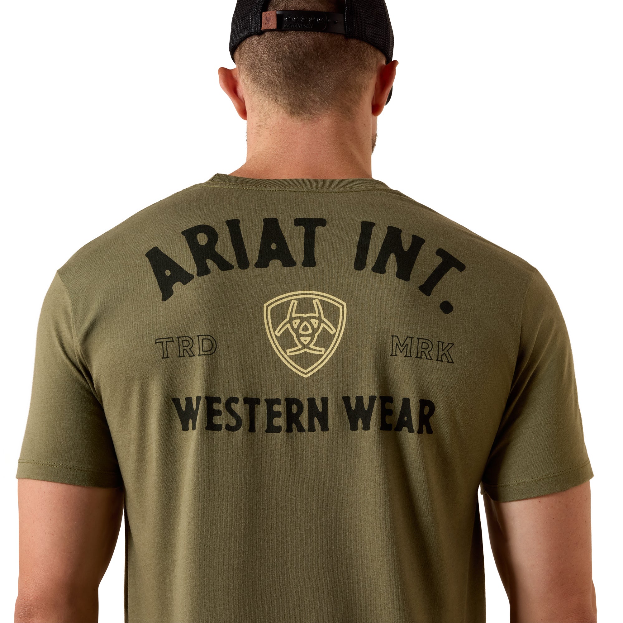 T-shirt Ariat Outline Shop - Homme - Military Heather