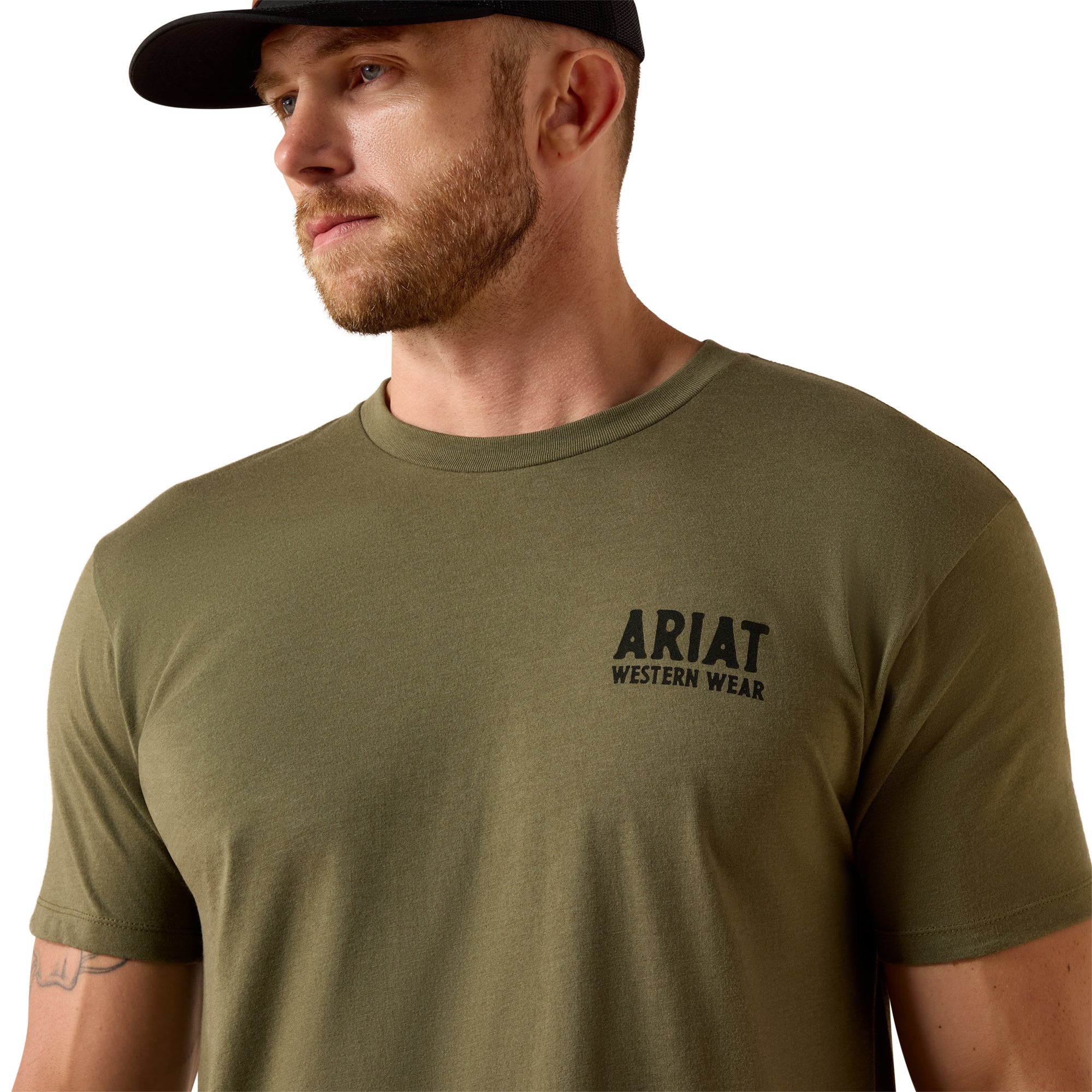 T-shirt Ariat Outline Shop - Homme - Military Heather