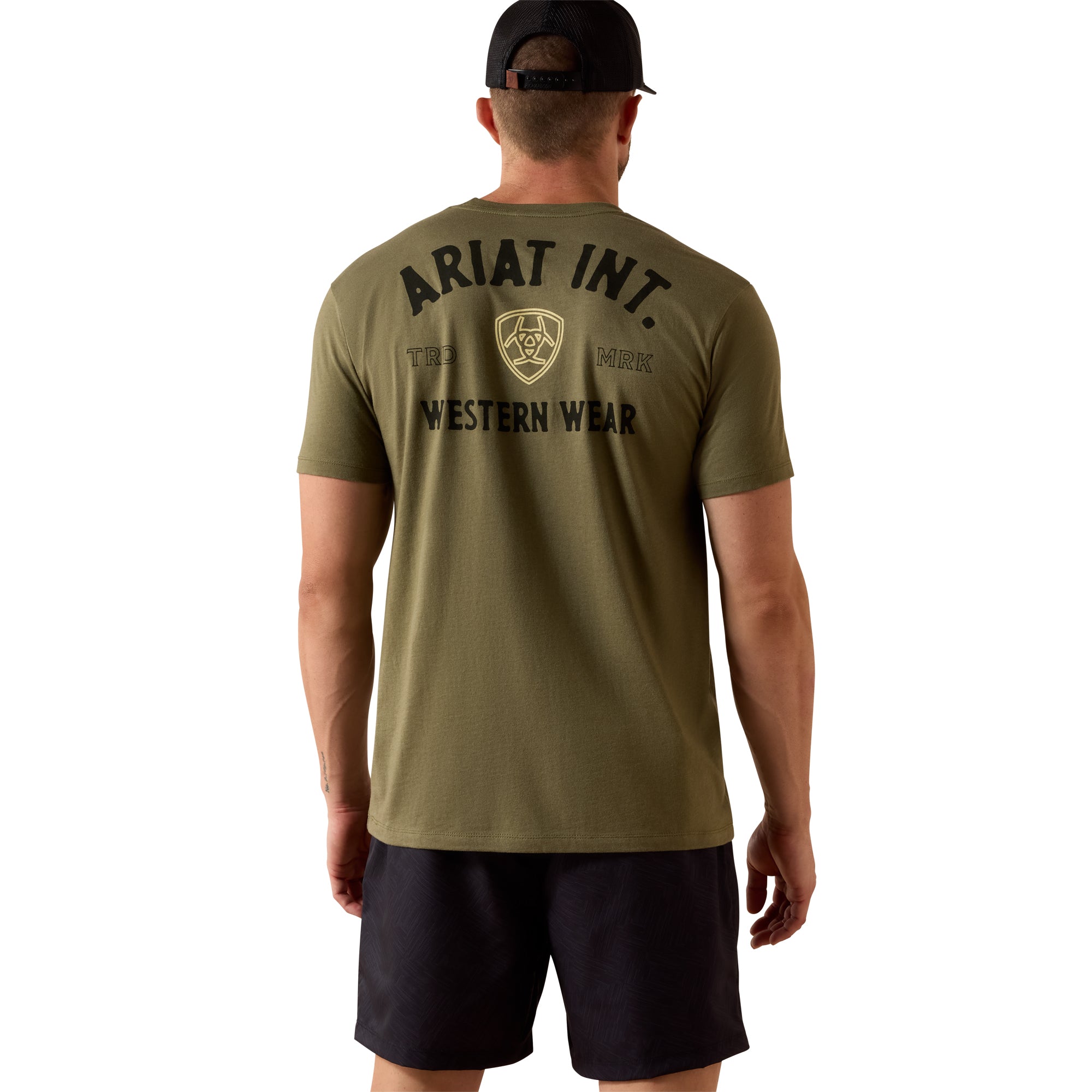 T-shirt Ariat Outline Shop - Homme - Military Heather