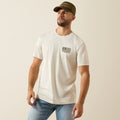 T-shirt Ariat Homme – Buckle Flag Patriot Silver Birch