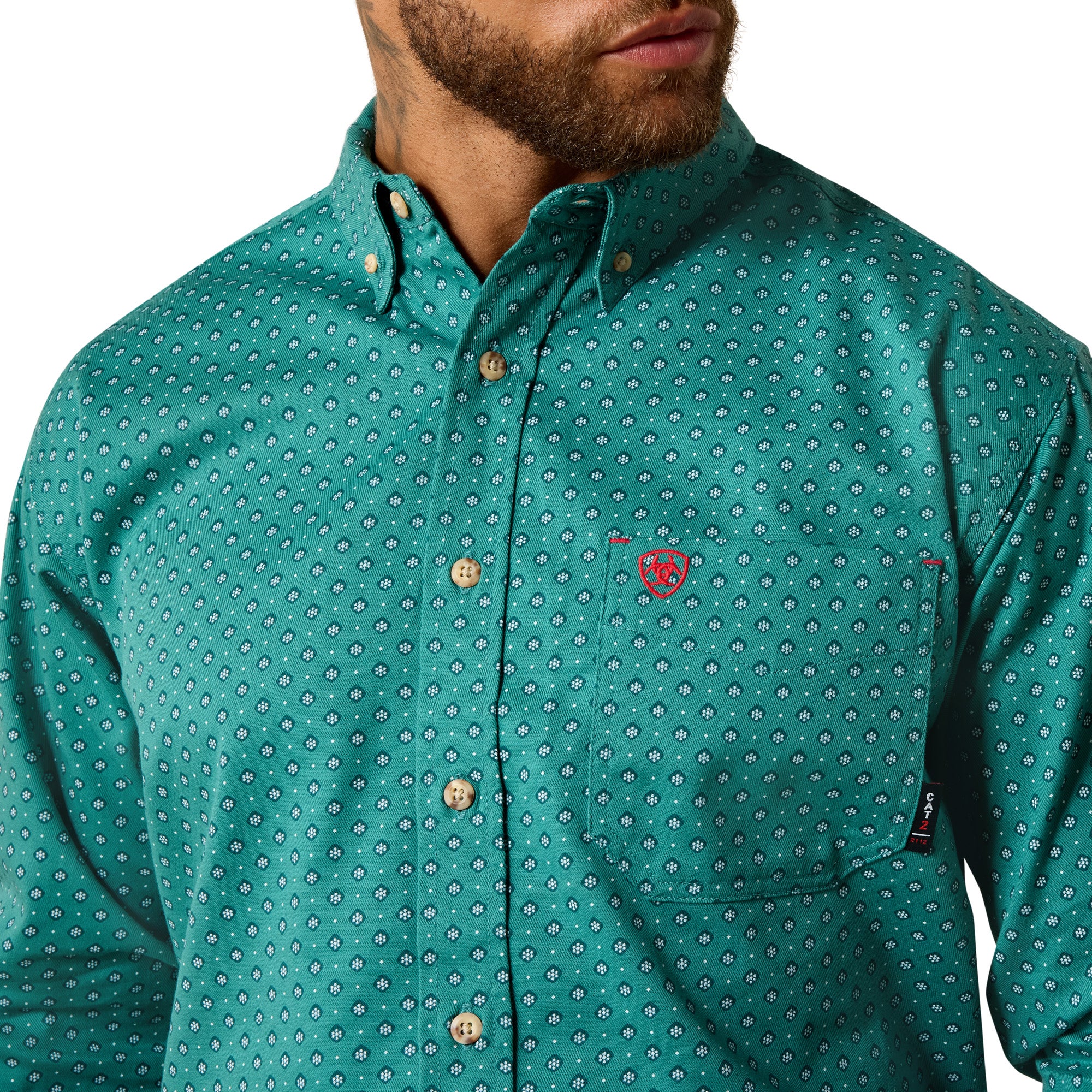 Chemise Ariat Homme – FR Aaron Work Shirt Teal