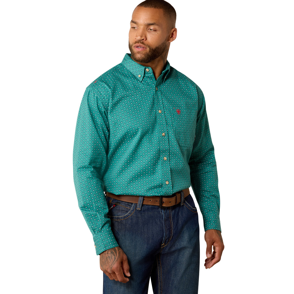 Chemise Ariat Homme – FR Aaron Work Shirt Teal