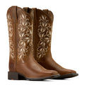 Ariat Round Up Holly Femme – Pearl (Botte Western Bout Carré Large)