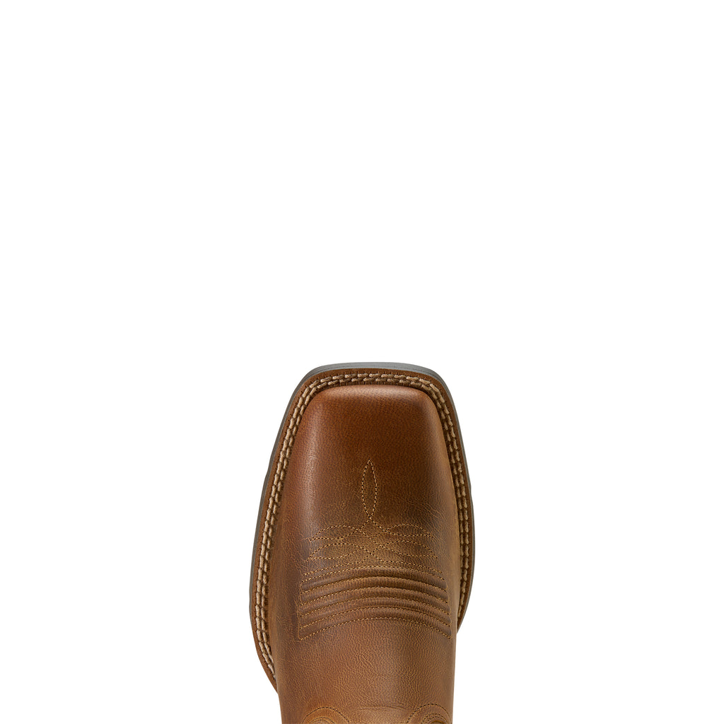 Ariat Round Up Holly Femme – Pearl (Botte Western Bout Carré Large)