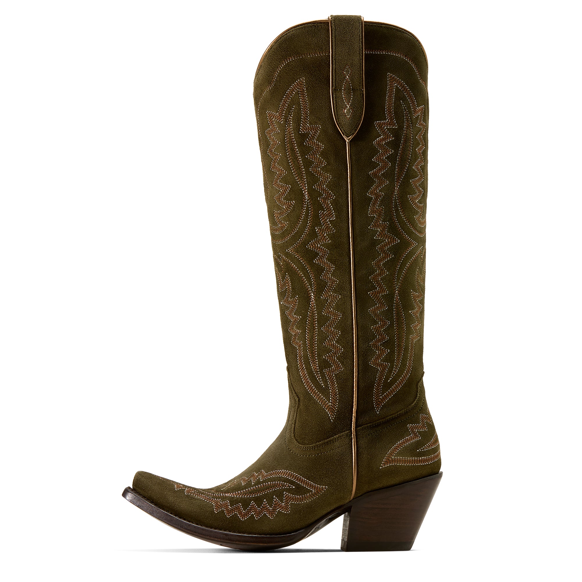 Ariat Casanova Femme – Soft Olive Suede (Botte Western Tige Haute)