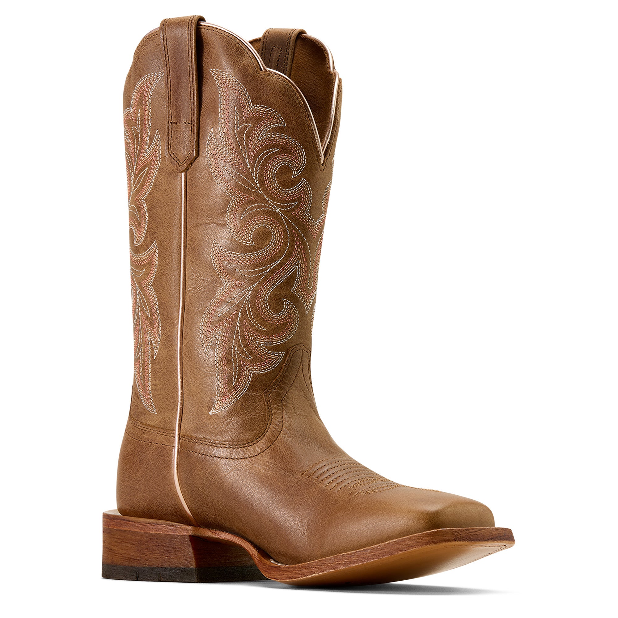 Ariat County Lane Femme – Natural Tan (Botte Western Bout Carré Large)