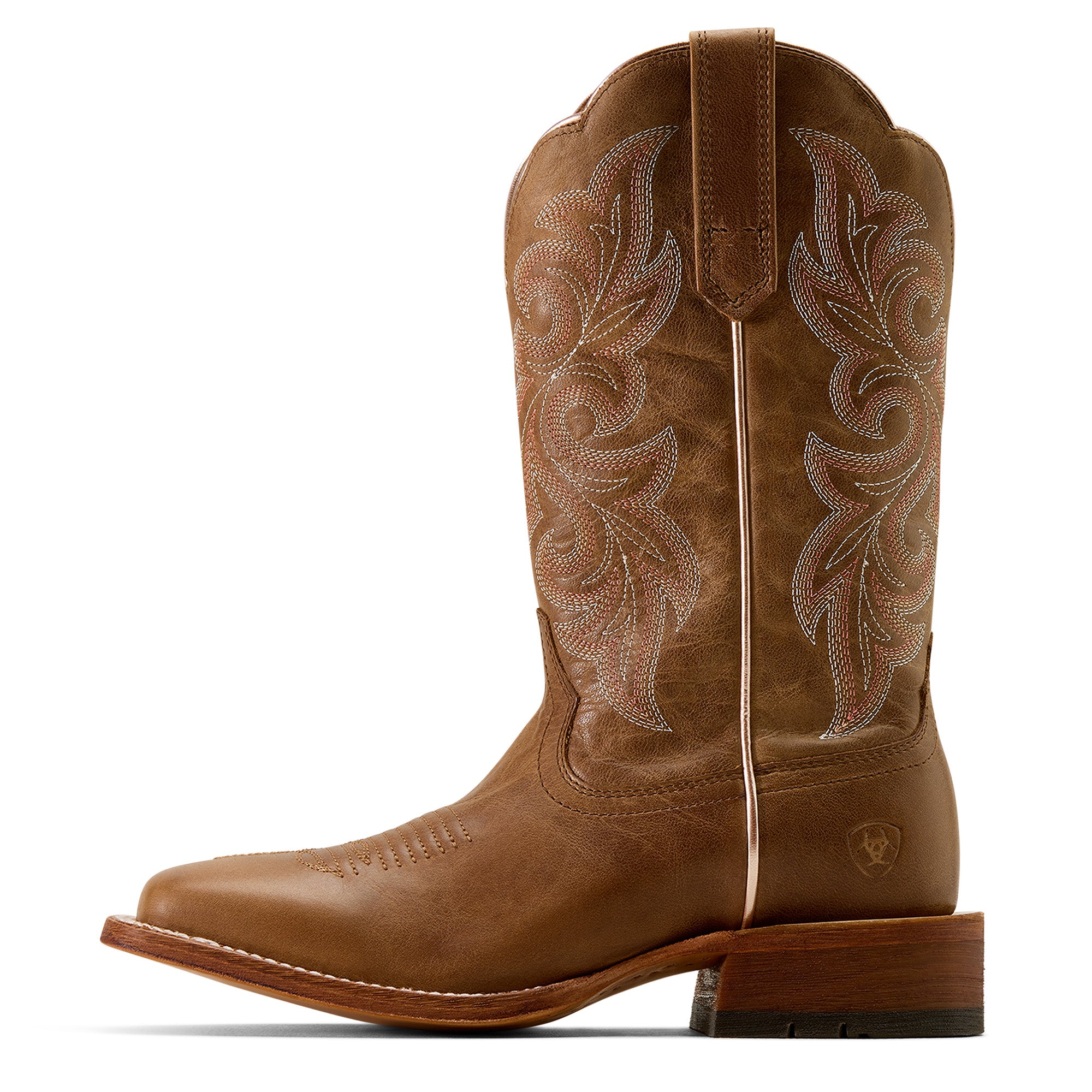Ariat County Lane Femme – Natural Tan (Botte Western Bout Carré Large)