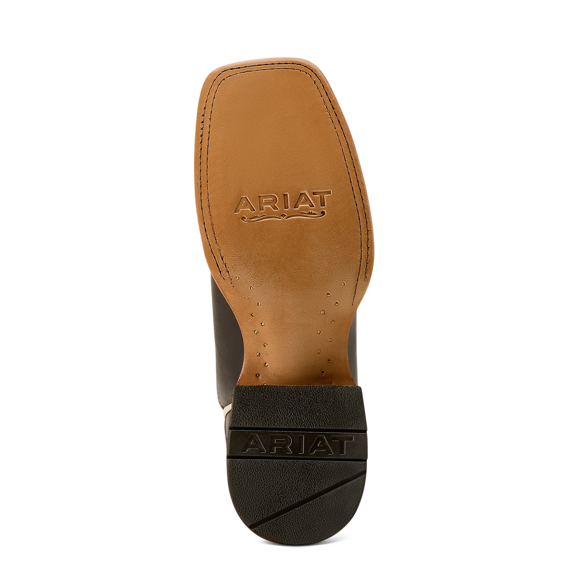 Ariat County Lane Femme – Chocolate / Deep Red (Botte Western Bout Carré Large)