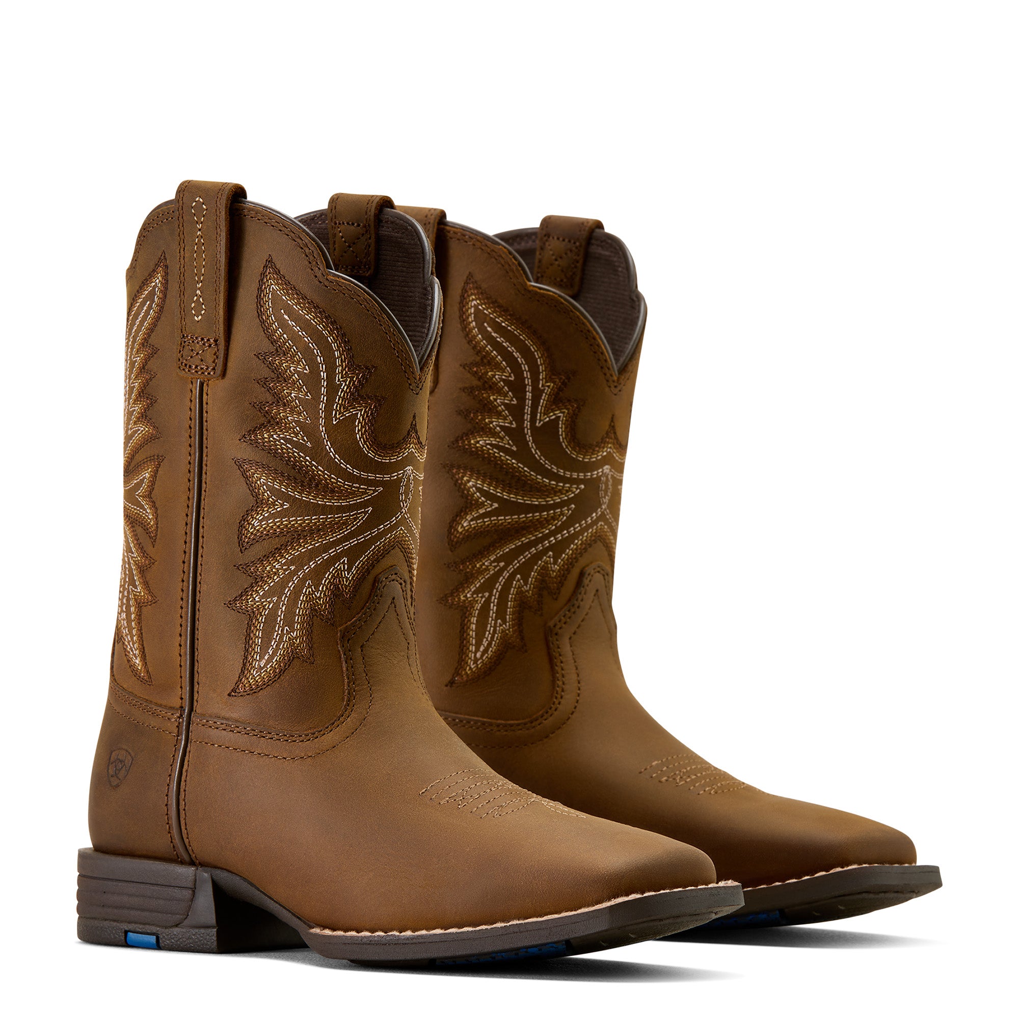 Botte Ariat Enfant – Westwood Distressed Brown (Bout carré large)