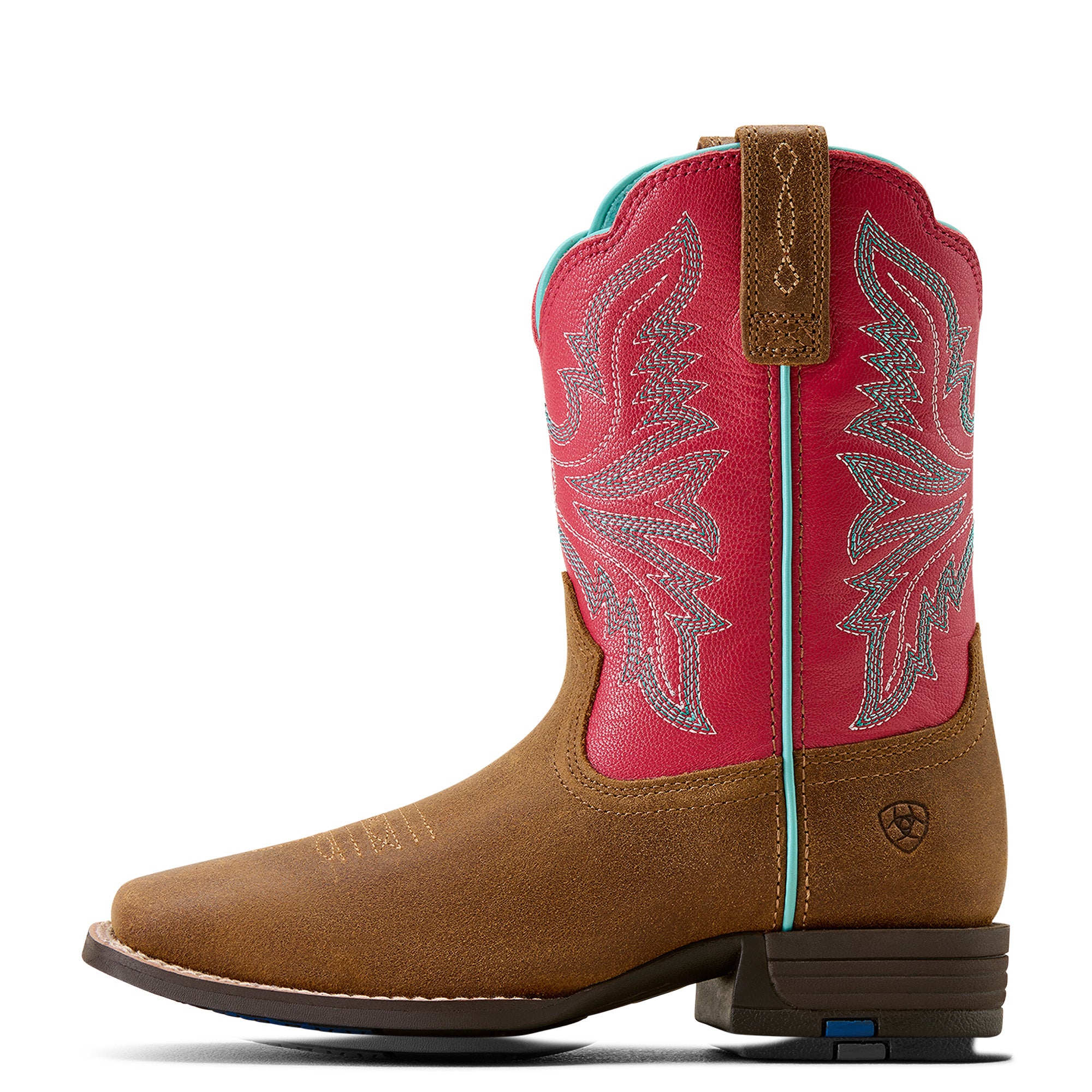 Botte Ariat Enfant – Westwood Wicker / Hot Pink (Bout carré large)