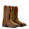 Botte Ariat Enfant – Deer Ridge Distressed Brown (Bout carré large)