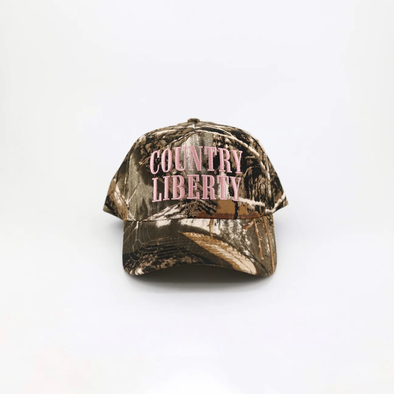 Cream and Camo "Country Liberty Realtree" Cap