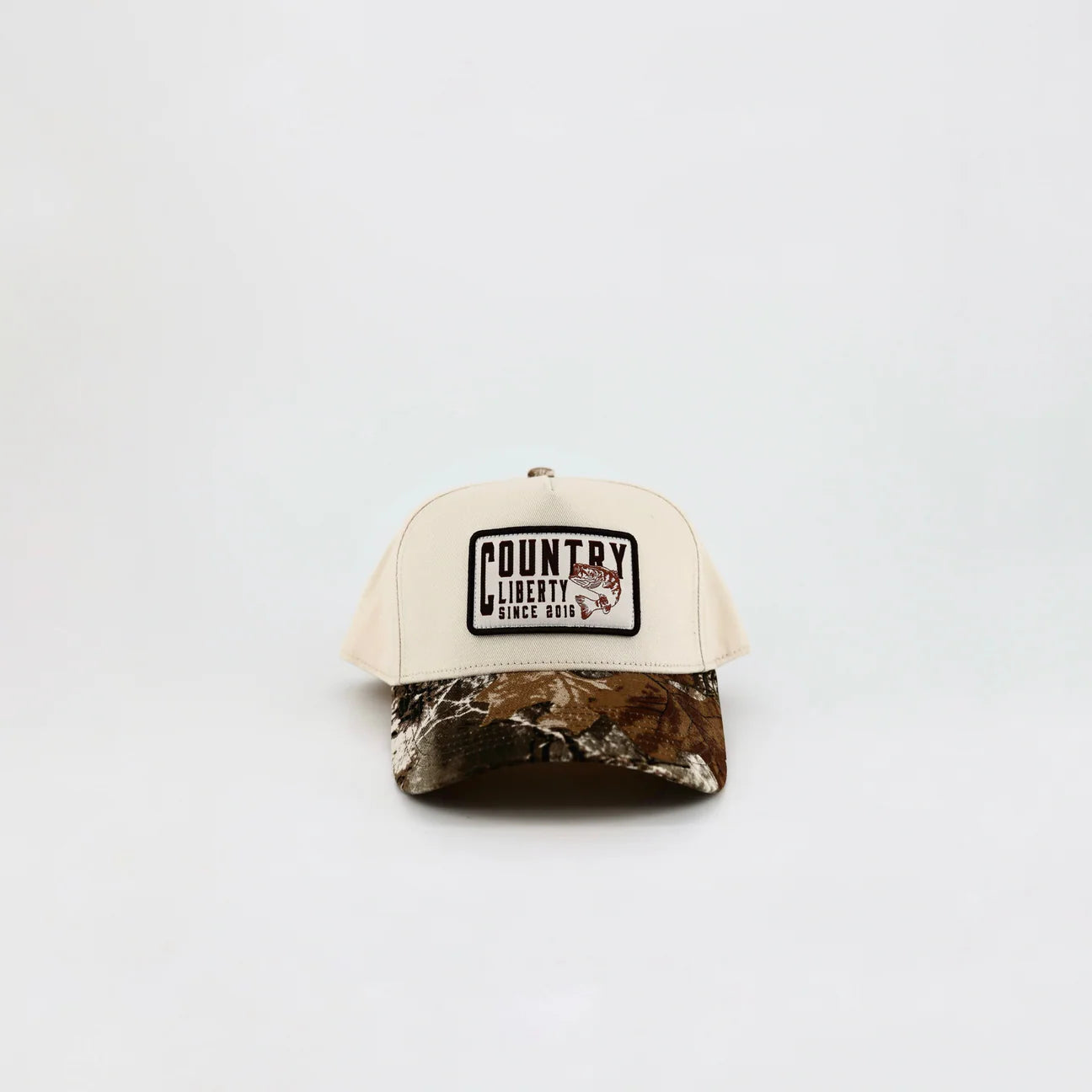 Casquette « Country Liberty Realtree » crème et camouflage