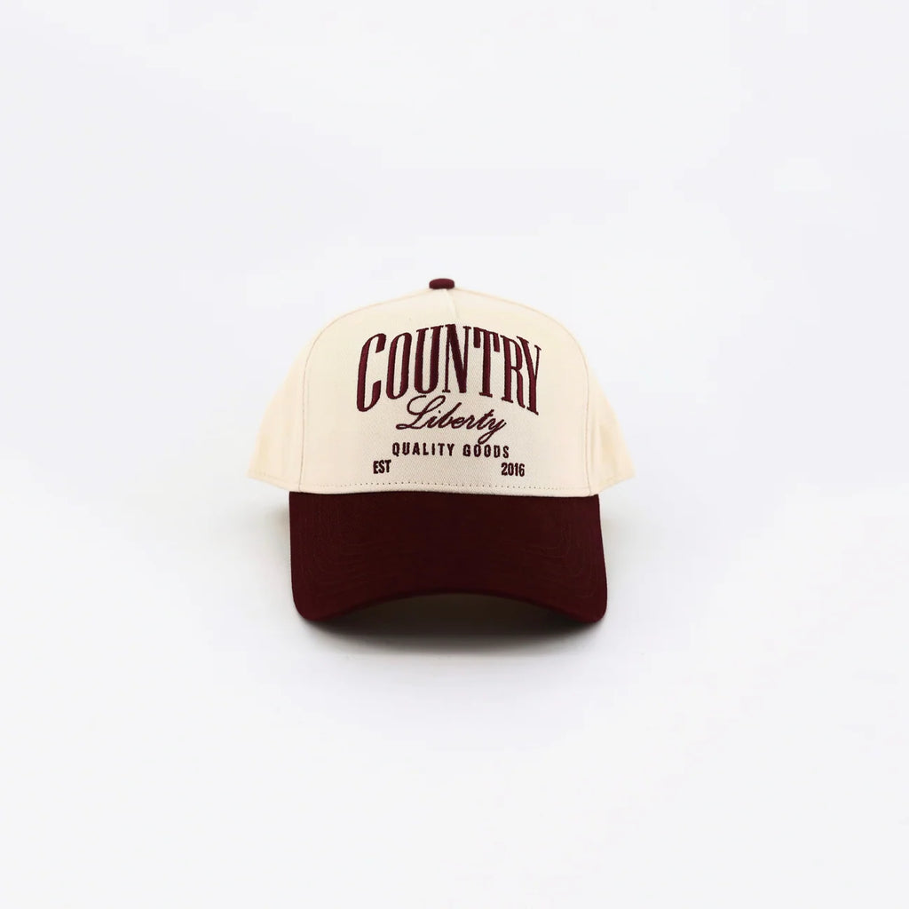 Cream and Camo "Country Liberty Realtree" Cap