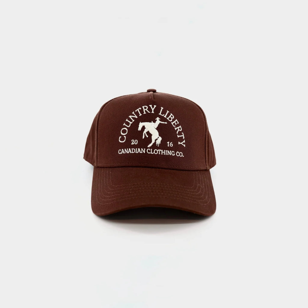 Casquette Cowboy Country Liberty – brun solide