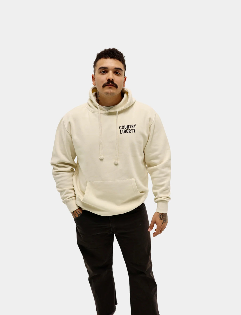 Hoodie « Country Liberty Rodeo » crème