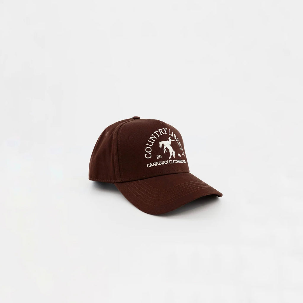 Casquette Cowboy Country Liberty – brun solide