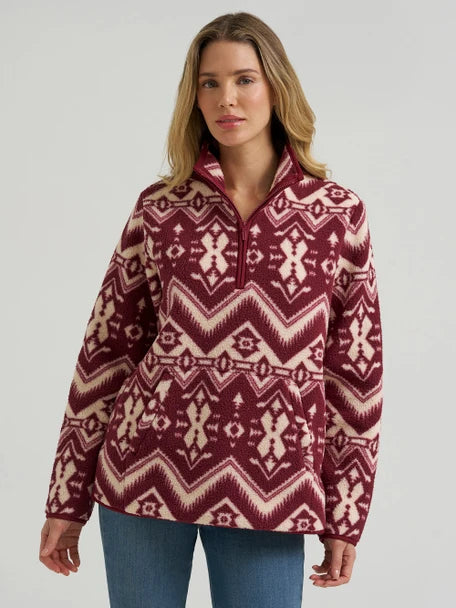 Wrangler Retro® Vintage Sherpa 1/4 Zip Pullover