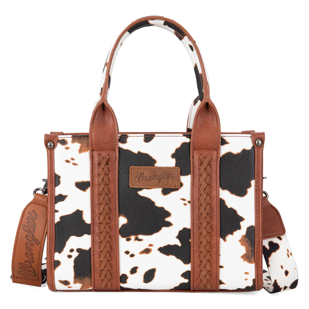Sac fourre-tout Wrangler imprimé vache – Brun