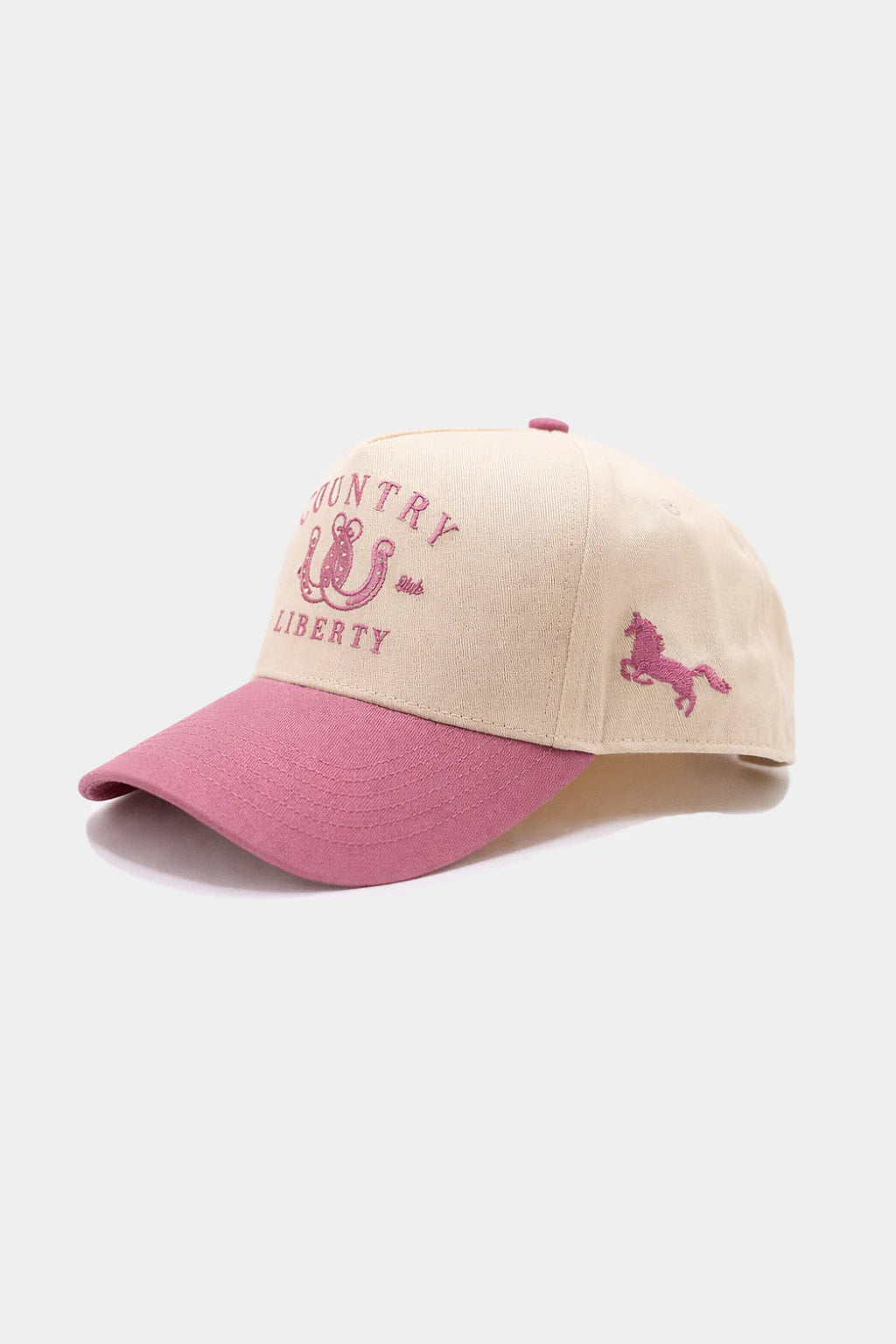 Casquette Lucky You – Naturel/Rose