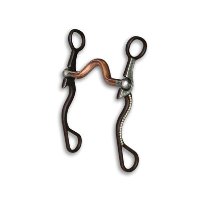 Mors Signature Shank avec port moyen en cuivre