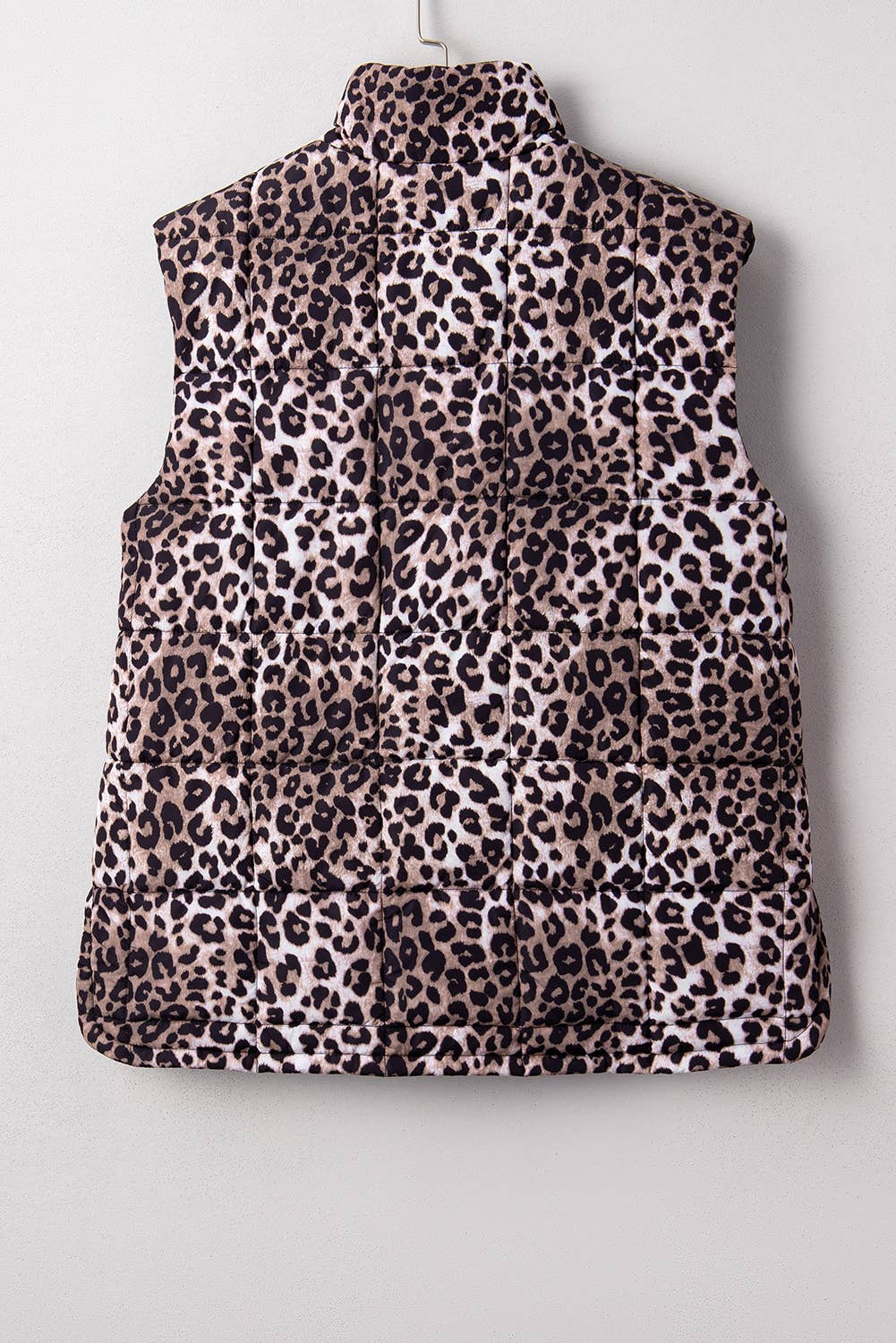 VESTE matelassé à fermeture éclair complète décontracté Western Leopard