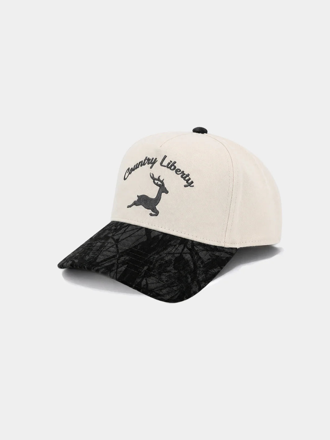 Casquette Camo Deer – Naturel/Noir