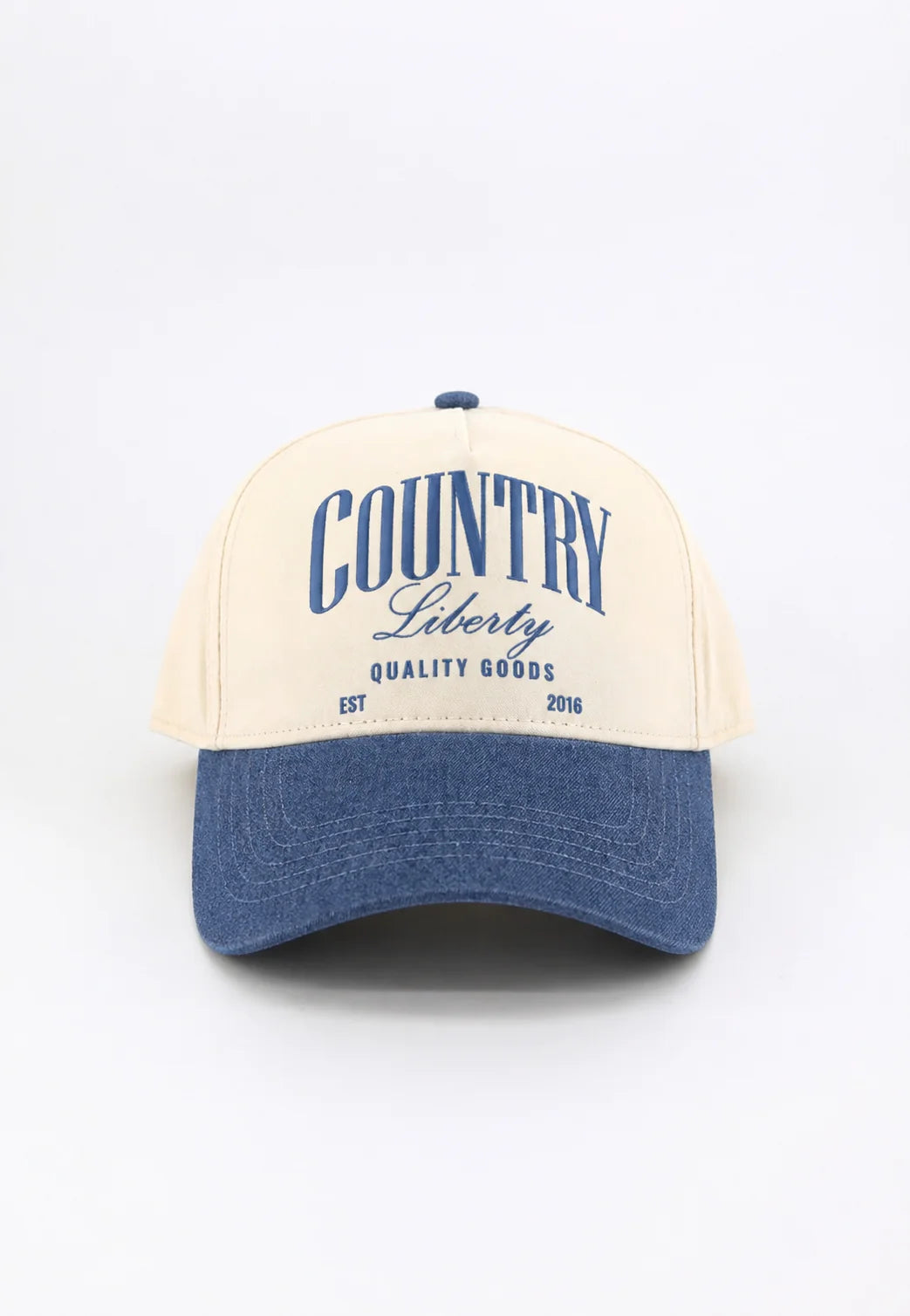 Cream and Camo "Country Liberty Realtree" Cap