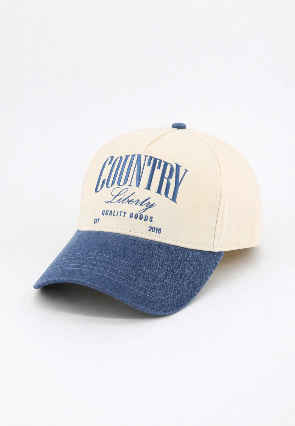 Cream and Camo "Country Liberty Realtree" Cap