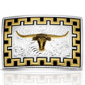 Boucle de ceinture Honor and Grit avec Longhorn