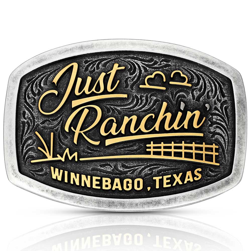 gold belt buckle