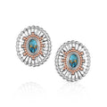 Boucles d’oreilles Turquoise Sunburst