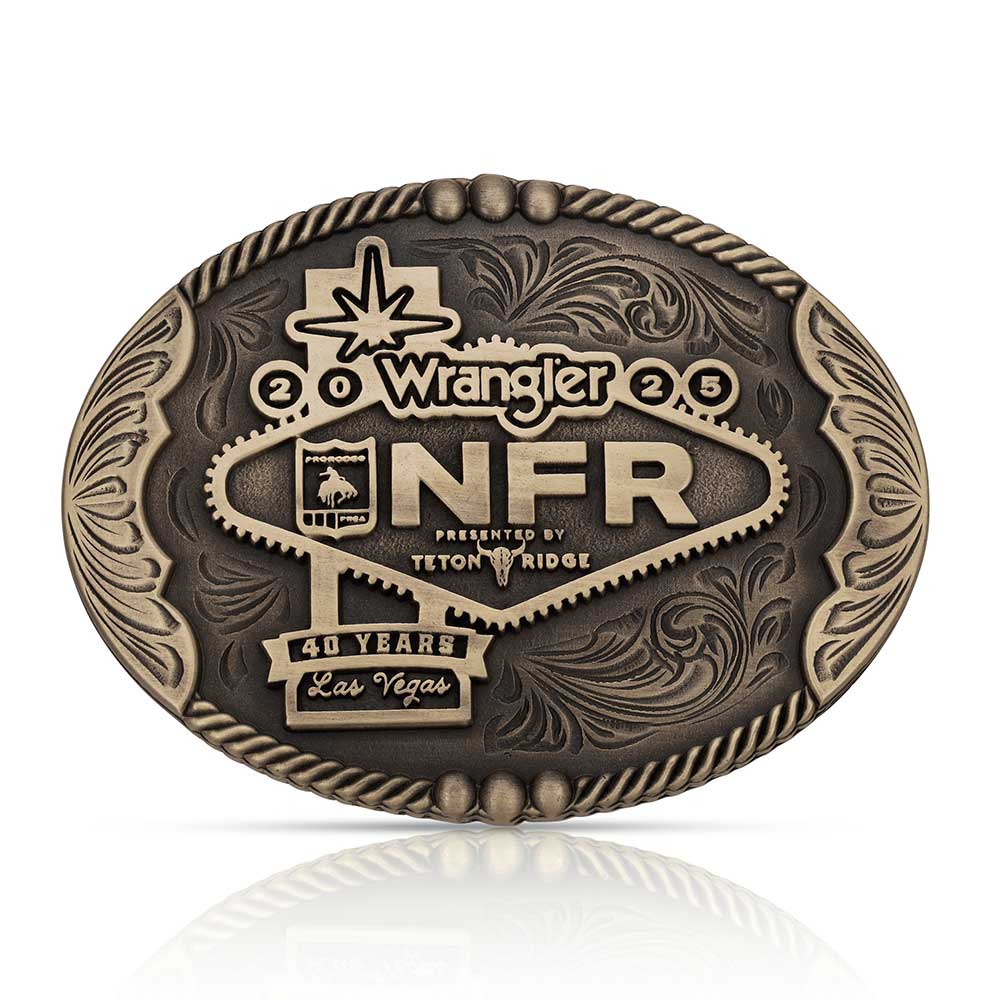 Boucle de ceinture ovale National Finals Rodeo 2025