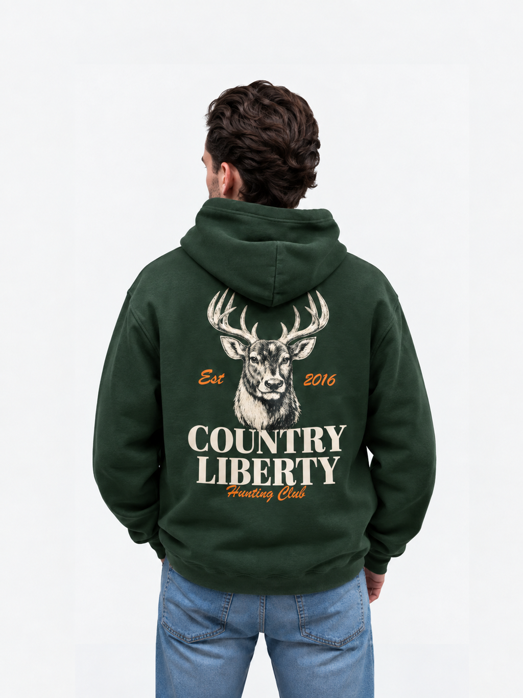 Forest Deer Hunting Club Hoodie – dos