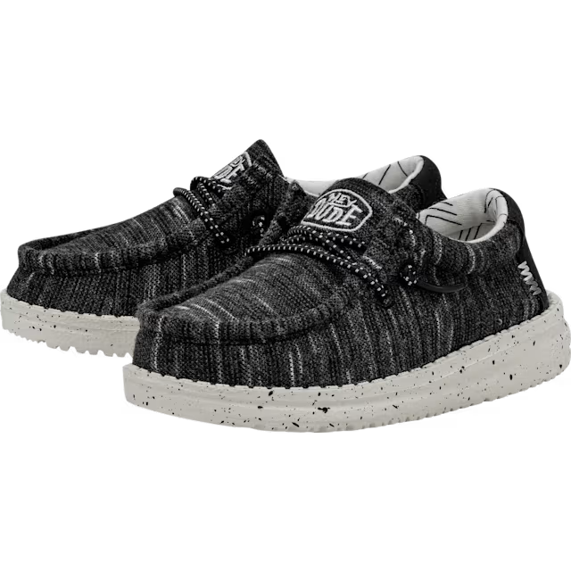 HEYDUDE Wally Toddler Stretch - Black
