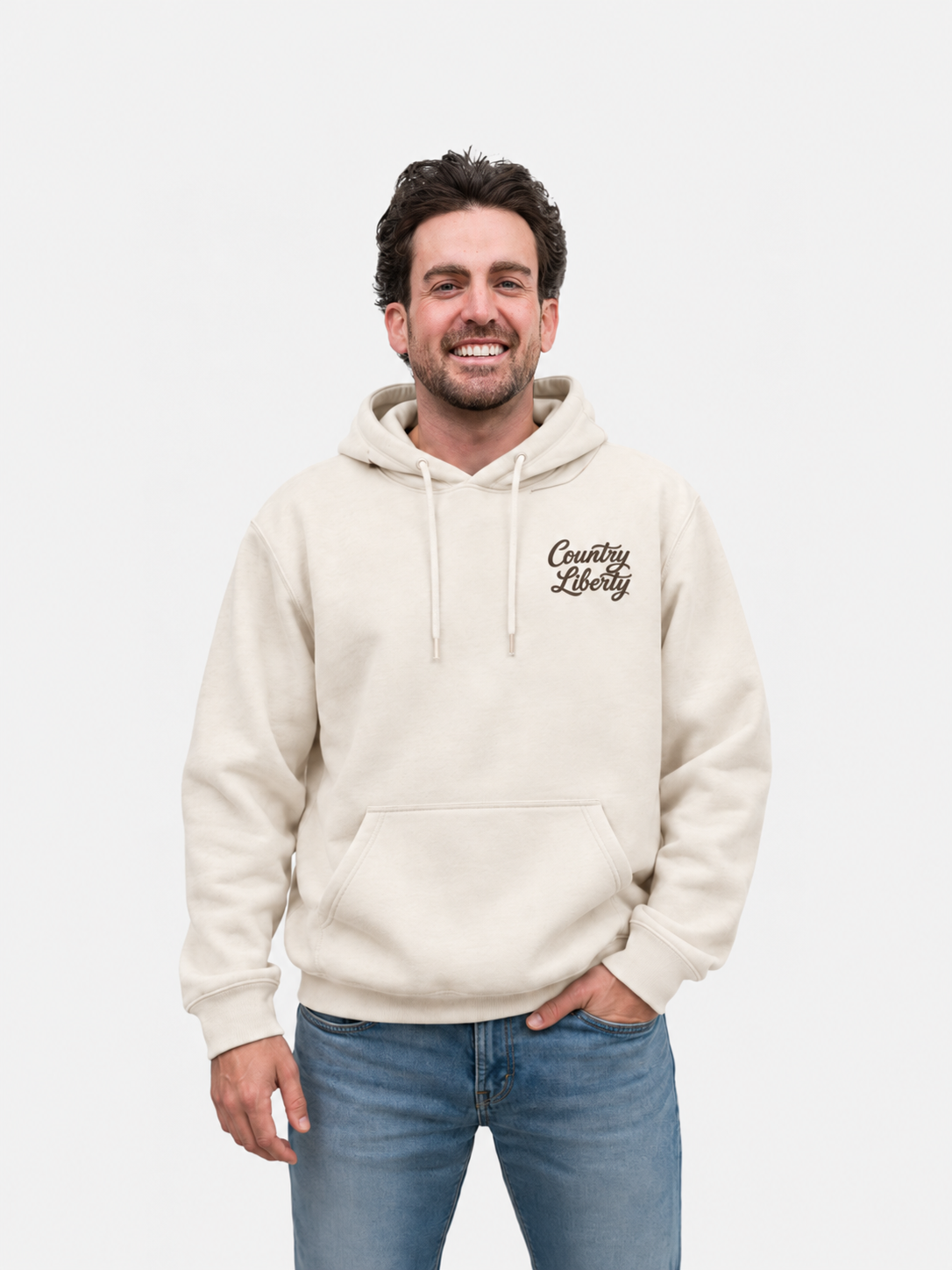 Natural Moose Hunt+Fish Hoodie – devant