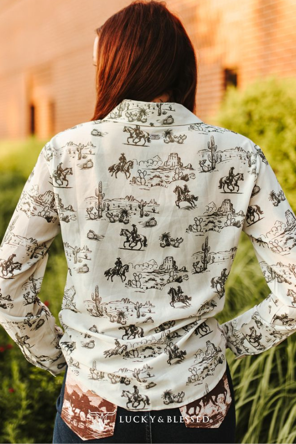Chemise western Desert – Scène du désert
