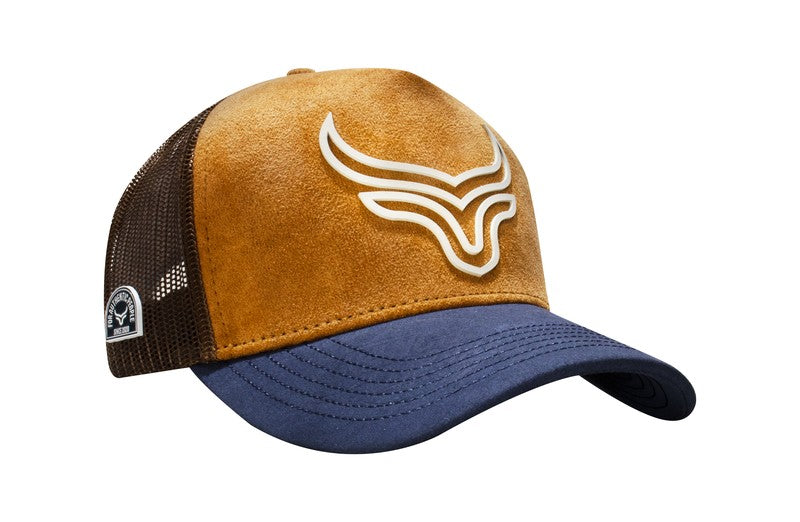 Casquette Logo Beige et bleu