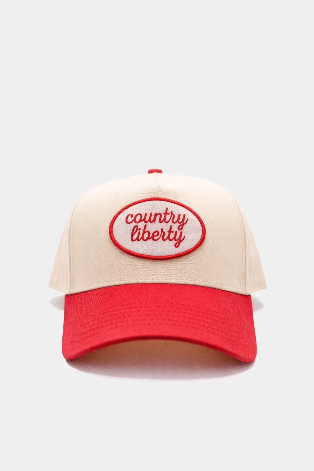 Cream and Camo "Country Liberty Realtree" Cap