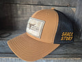 Casquette Peau De Vache Rectangle Caramel