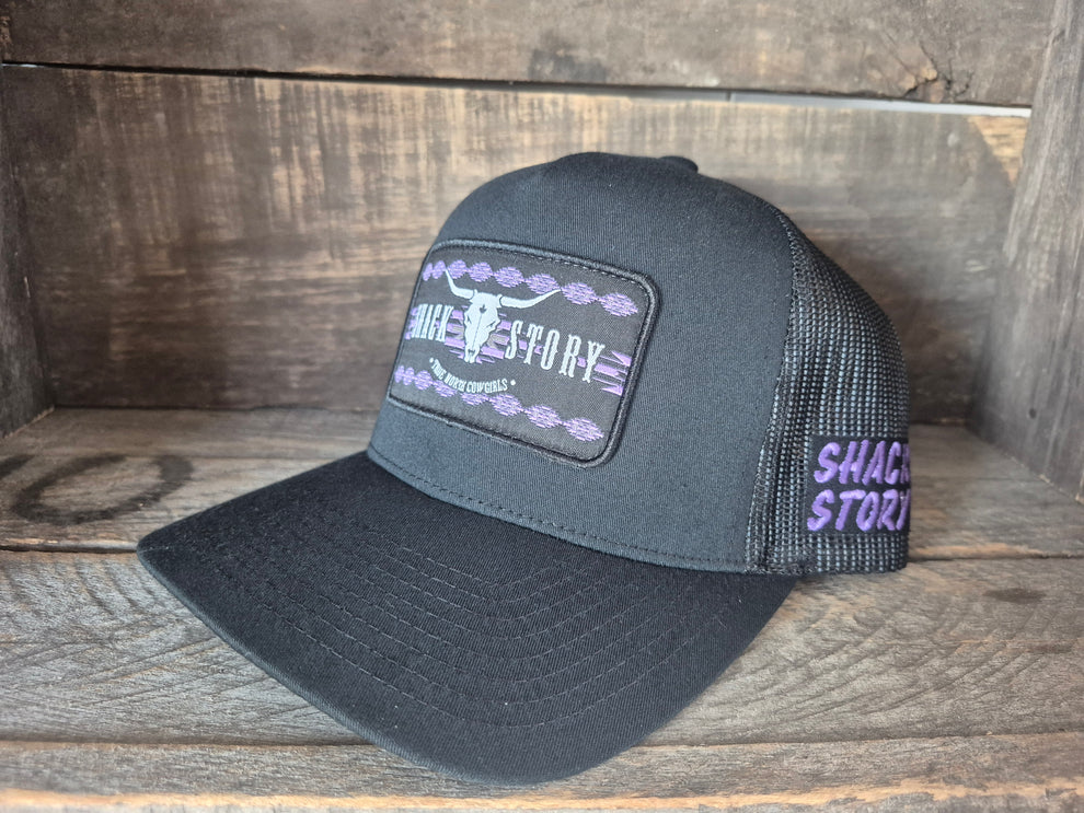 Casquette Patch Aztec Mauve Ponytail