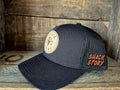 casquette peau de vache rond noir