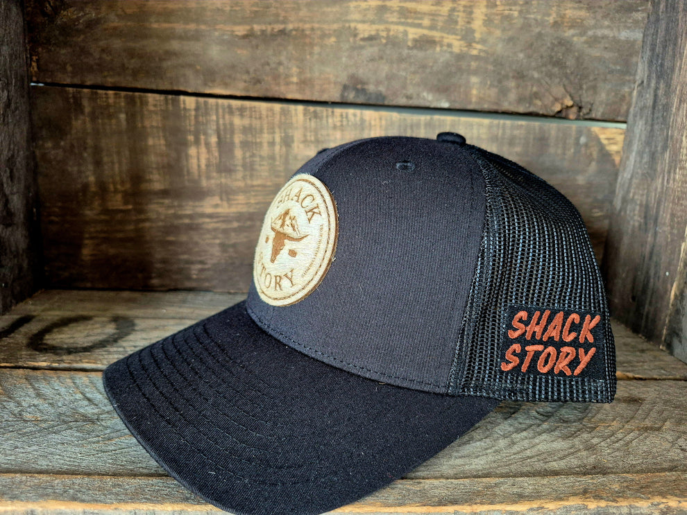 casquette peau de vache rond noir