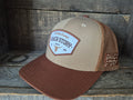 Casquette White Patch | Brown/Tan/Caramel