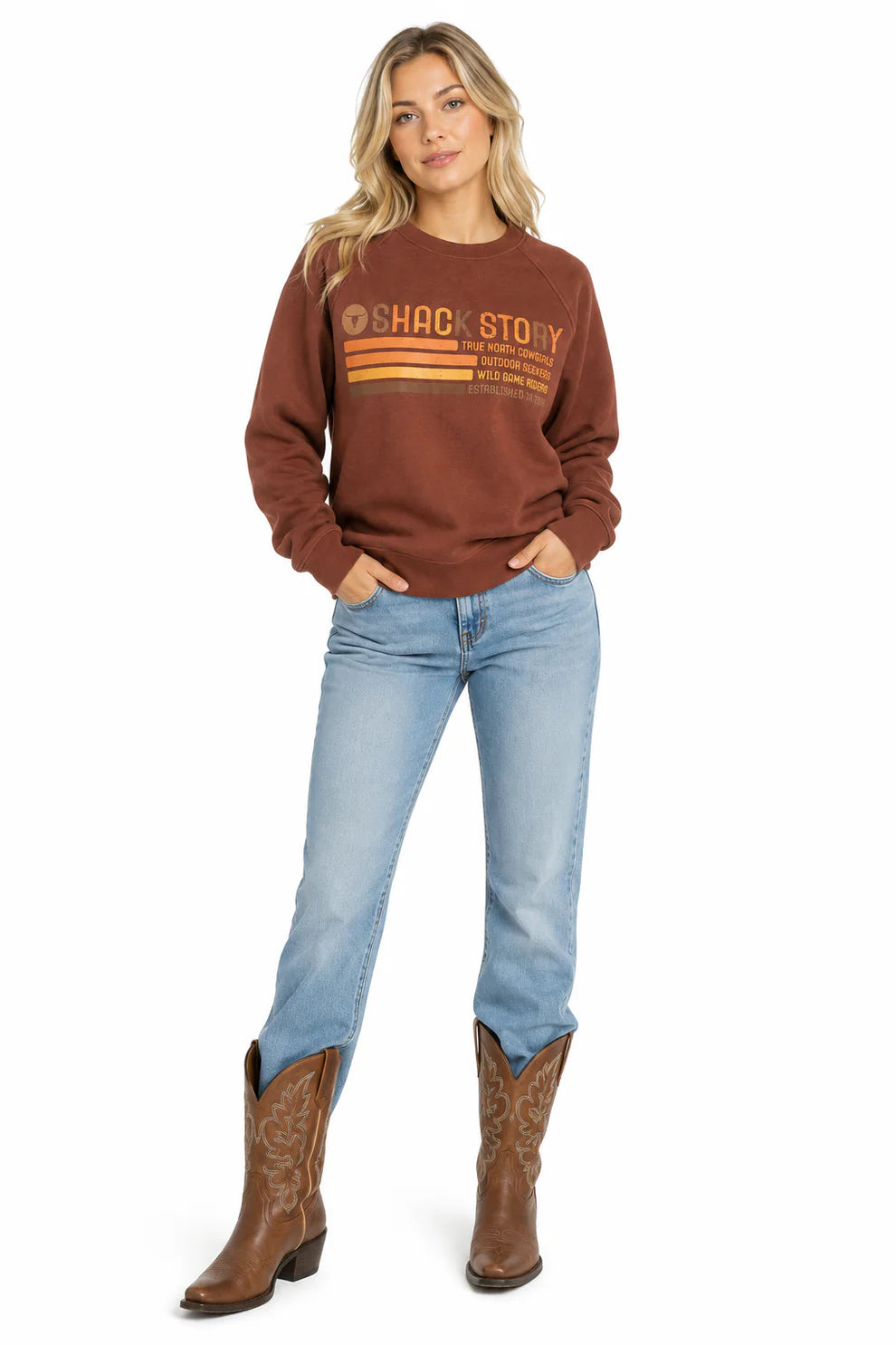 Crewneck Femme Wild Game Canyon - Wine