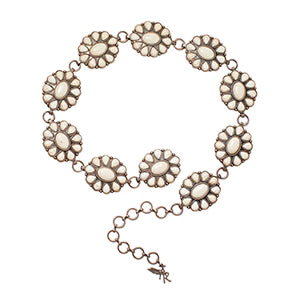 Ceinture Chain Concho Copper blanc