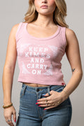 Chandail Keep Kimes Carry On – Rose pâle